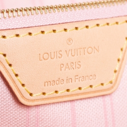 Pre Owned Louis Vuitton Damier Azur Canvas Neverfull MM Bag