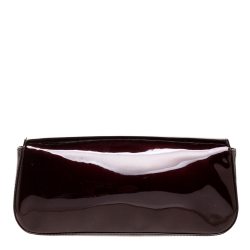 مملوكة مسبقًا حقيبة كلتش لوي فيتون سوب جلد لامع عنابية