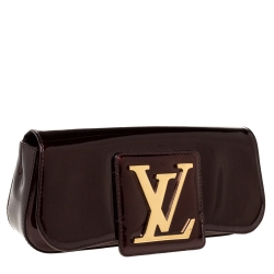 مملوكة مسبقًا حقيبة كلتش لوي فيتون سوب جلد لامع عنابية