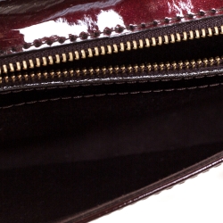 مملوكة مسبقًا حقيبة كلتش لوي فيتون سوب جلد لامع عنابية