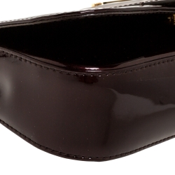 مملوكة مسبقًا حقيبة كلتش لوي فيتون سوب جلد لامع عنابية