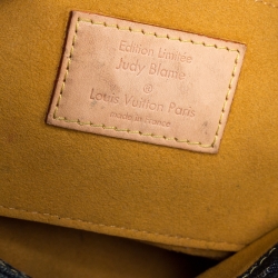 Pre Owned Louis Vuitton Blue Monogram Denim Limited Edition Mini Pleaty Raye Customise Bag