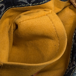 Pre Owned Louis Vuitton Blue Monogram Denim Limited Edition Mini Pleaty Raye Customise Bag