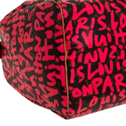 Pre Owned Louis Vuitton Pink Monogram Canvas Graffiti Stephen Sprouse Speedy 30 Bag