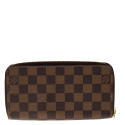 مملوكة مسبقًا Louis Vuitton Damier Ebene Canvas Zippy Wallet