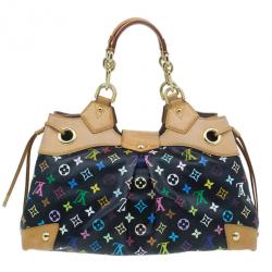 مملوكة مسبقًا Louis Vuitton Black Multicolor Monogram Canvas Ursula Satchel
