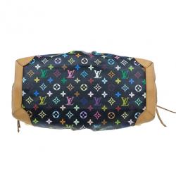 مملوكة مسبقًا Louis Vuitton Black Multicolor Monogram Canvas Ursula Satchel