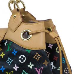 مملوكة مسبقًا Louis Vuitton Black Multicolor Monogram Canvas Ursula Satchel