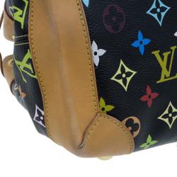 مملوكة مسبقًا Louis Vuitton Black Multicolor Monogram Canvas Ursula Satchel