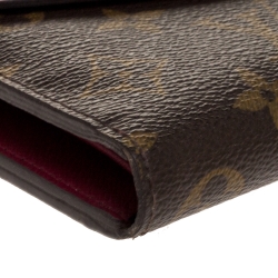 Pre Owned Louis Vuitton Carmine Monogram Canvas and Epi Leather Marie-Lou Wallet