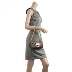 Louis Vuitton Brown Monogram Pochette Beverly Cloth ref.951473 - Joli Closet