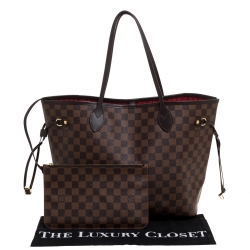 مملوكة مسبقًا Louis Vuitton Damier Ebene Canvas Neverfull NM MM Bag