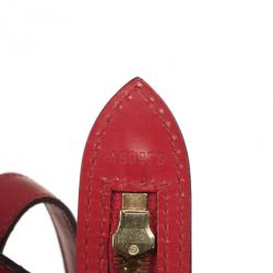 Pre Owned Louis Vuitton Saint Jacques GM Red Epi Leather Bag