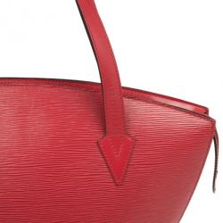 Pre Owned Louis Vuitton Saint Jacques GM Red Epi Leather Bag