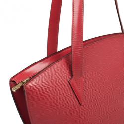 Pre Owned Louis Vuitton Saint Jacques GM Red Epi Leather Bag