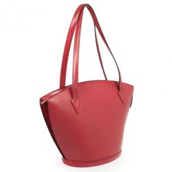 Pre Owned Louis Vuitton Saint Jacques GM Red Epi Leather Bag