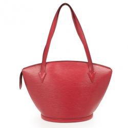 Pre Owned Louis Vuitton Saint Jacques GM Red Epi Leather Bag