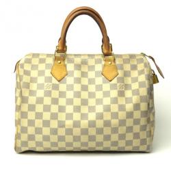 Pre Owned Louis Vuitton Damier Azur Speedy 30