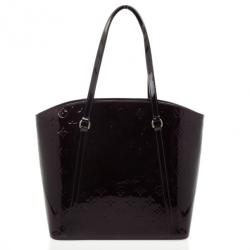 Pre Owned Louis Vuitton Amaranth Grenadine Monogram Vernis Avalon GM Bag