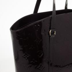 Pre Owned Louis Vuitton Amaranth Grenadine Monogram Vernis Avalon GM Bag