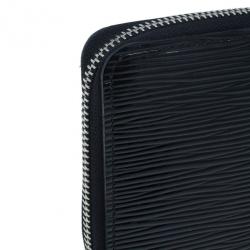 Pre Owned محفظة لوي فيتون زيبي كونتيننتال جلد إيبي أسود