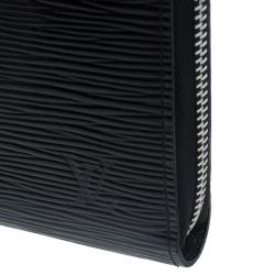 Pre Owned محفظة لوي فيتون زيبي كونتيننتال جلد إيبي أسود