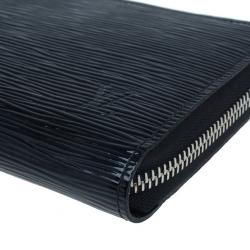 Pre Owned محفظة لوي فيتون زيبي كونتيننتال جلد إيبي أسود