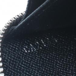 Pre Owned محفظة لوي فيتون زيبي كونتيننتال جلد إيبي أسود