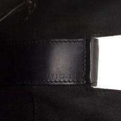 Pre Owned Louis Vuitton Sac Seau Black Epi Leather Shoulder Bag