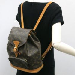 Pre Owned Louis Vuitton Monogram Montsouris MM Backpack