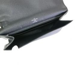 Pre Owned Louis Vuitton Taiga Ardoise Selenga Wristlet