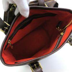 Pre Owned Louis Vuitton Damier Ebene Marais Bucket Tote