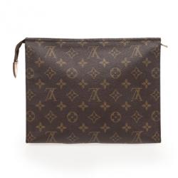 Pre Owned Louis Vuitton Monogram Canvas Toilette 26 Cosmetic Pouch Case