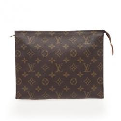 Pre Owned Louis Vuitton Monogram Canvas Toilette 26 Cosmetic Pouch Case