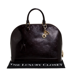 مملوكة مسبقًا Louis Vuitton Amarante Monogram Vernis Alma GM Bag
