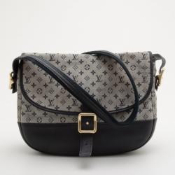 Pre Owned Louis Vuitton Blue Monogram Mini Lin Marjorie Shoulder Bag