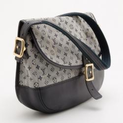Pre Owned Louis Vuitton Blue Monogram Mini Lin Marjorie Shoulder Bag
