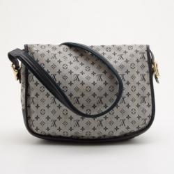 Pre Owned Louis Vuitton Blue Monogram Mini Lin Marjorie Shoulder Bag