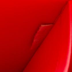 Pre Owned Louis Vuitton Rouge Grenadine Vernis Alma MM