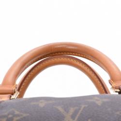 Pre Owned Louis Vuitton Brown Monogram Canvas Keepall Bandouliere 55 Bag