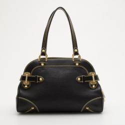 Pre Owned Louis Vuitton Black Suhali Leather Le Radieux Satchel