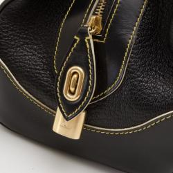Pre Owned Louis Vuitton Black Suhali Leather Le Radieux Satchel