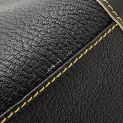 Pre Owned Louis Vuitton Black Suhali Leather Le Radieux Satchel