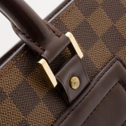 Pre Owned Louis Vuitton Damier Ebene Sac Plat