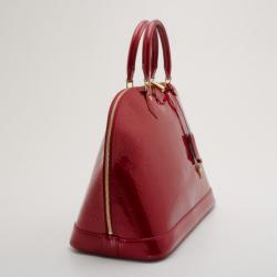 Pre Owned Louis Vuitton Pomme D'Amour Monogram Vernis Alma MM