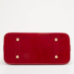 Pre Owned Louis Vuitton Pomme D'Amour Monogram Vernis Alma MM