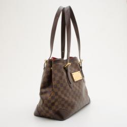 Pre Owned Louis Vuitton Damier Ebene Hampstead MM Bag