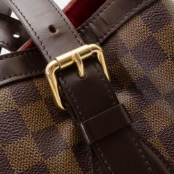 Pre Owned Louis Vuitton Damier Ebene Hampstead MM Bag