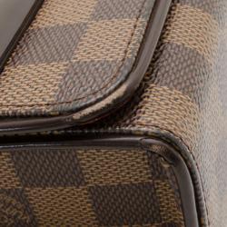 Pre Owned Louis Vuitton Damier Ebene Tribeca Long Shoulder Handbag 