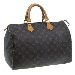 مملوكة مسبقًا حقيبة لوي فيتون مونوجرام سبيدي 35 جلد 